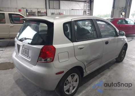 2006 Chevrolet Aveo Ls z USA, uszkodzony, nr VIN KL1TD66686B637884